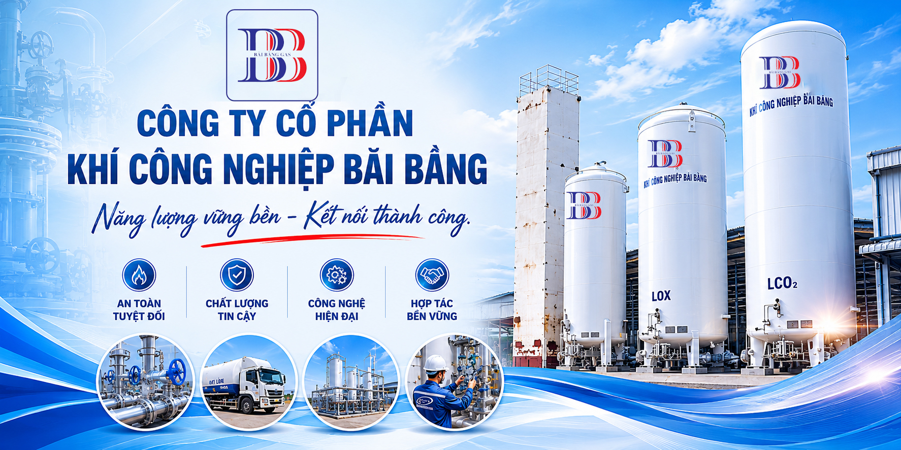 Hệ thống cấp khí tại khách  hàng